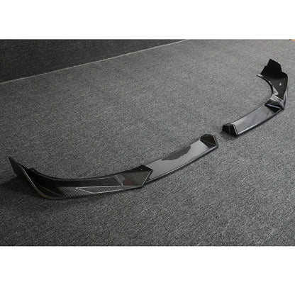 Front Bumper Lip (for M-Sport 2022-2024, Carbon) for BMW X3 G01 2018- - image 3