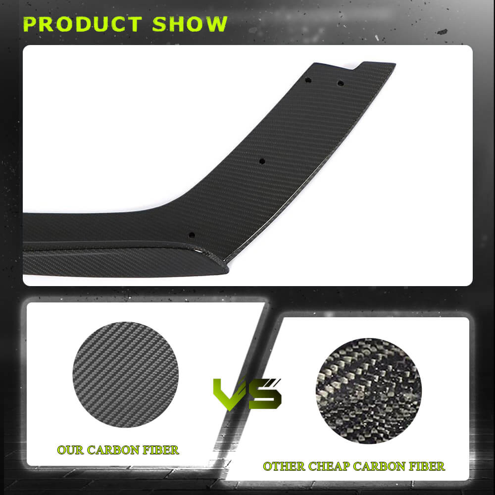 Rear Bumper Extensions Flap V2 (for F82/F83, Carbon) for BMW 4 Series F32/F33/F36 2012-2020 - image 3