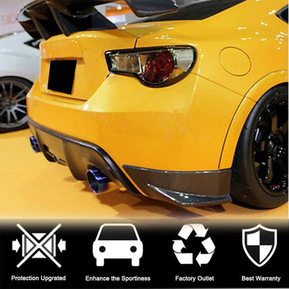 Rear Bumper Covers V2 (Carbon) for Subaru BRZ 2012-2021 - image 3