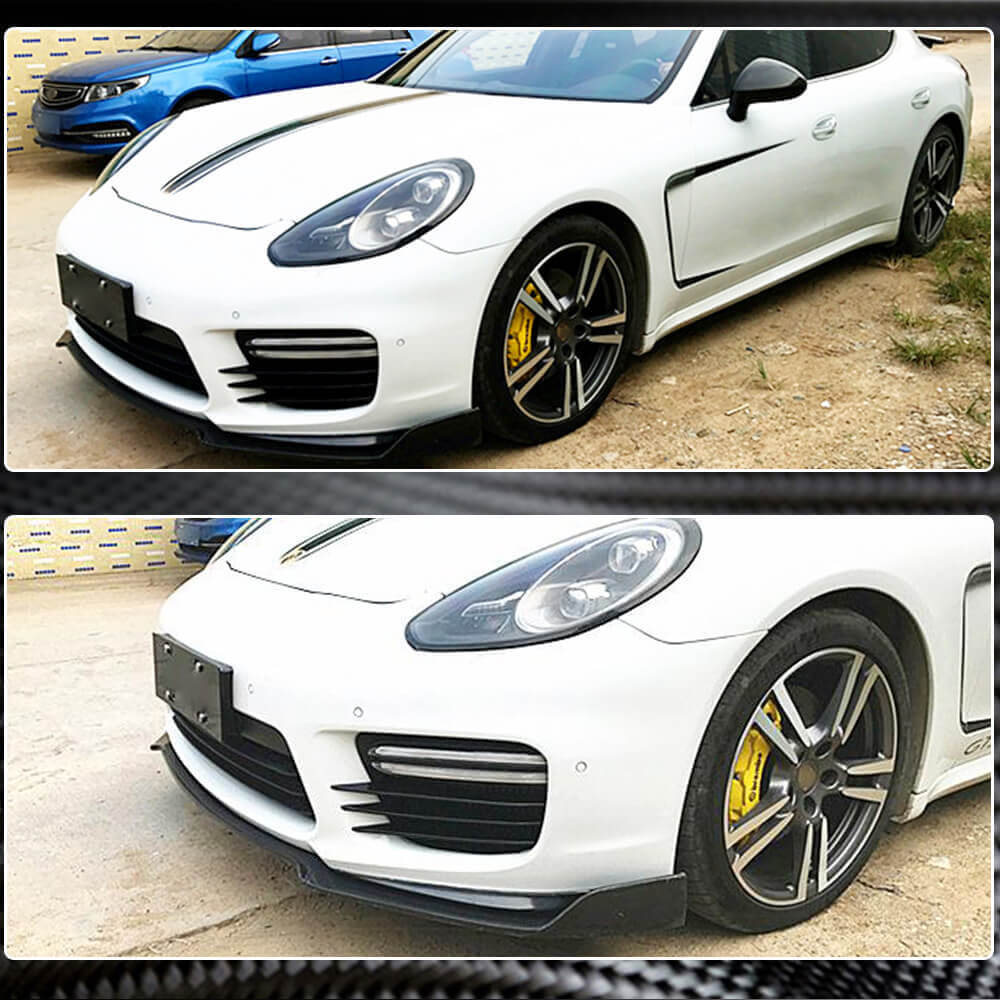Front Bumper Lip V2 (for Turbo/Turbo S/GTS) for Porsche Panamera 2009-2016 - image 3