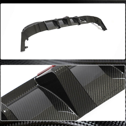 Rear bumper diffuser (for GTI HB, Dry carbon) for Volkswagen Golf 8 - image 3