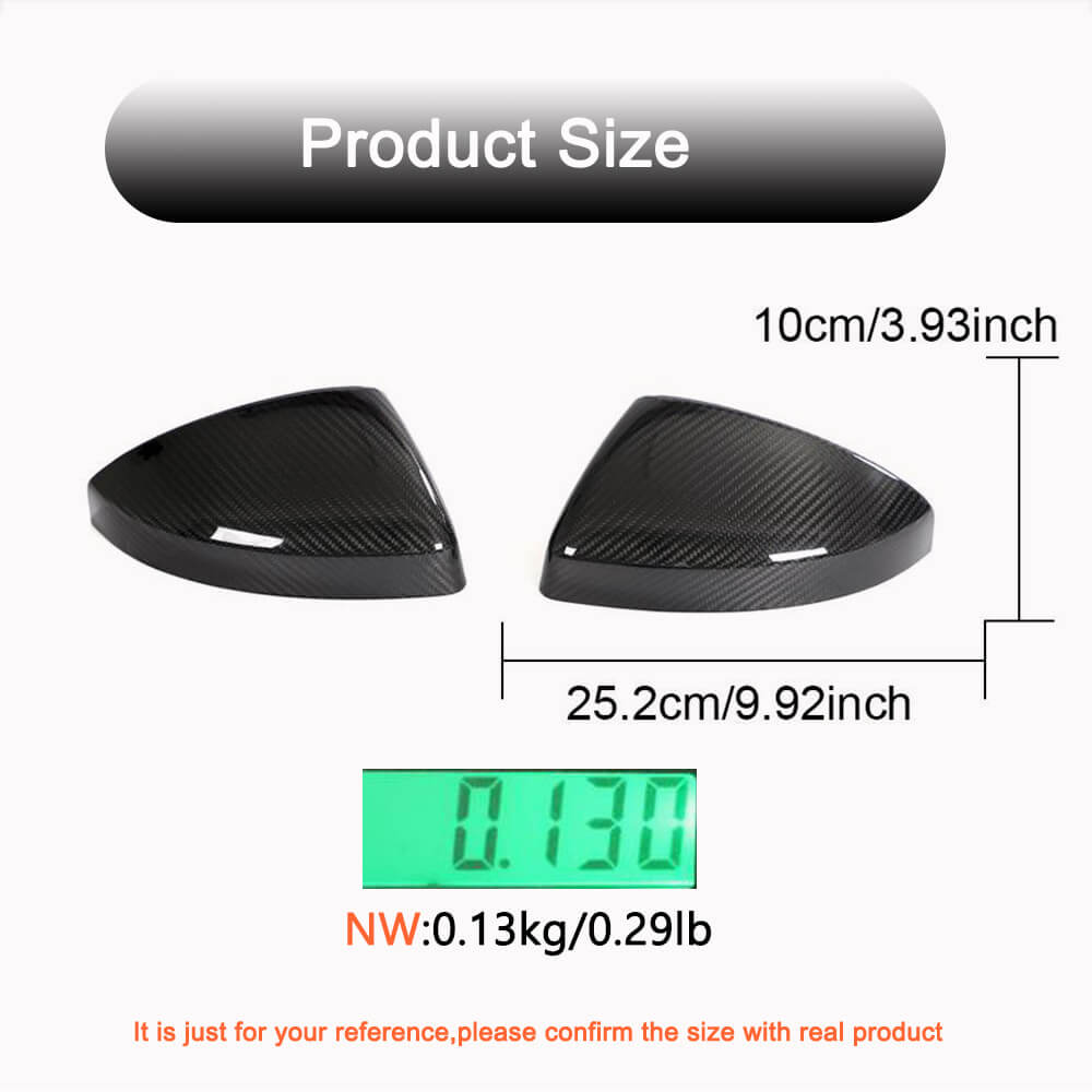 Mirror Covers Replacement Style (Carbon) for Audi R8 2015- - image 3