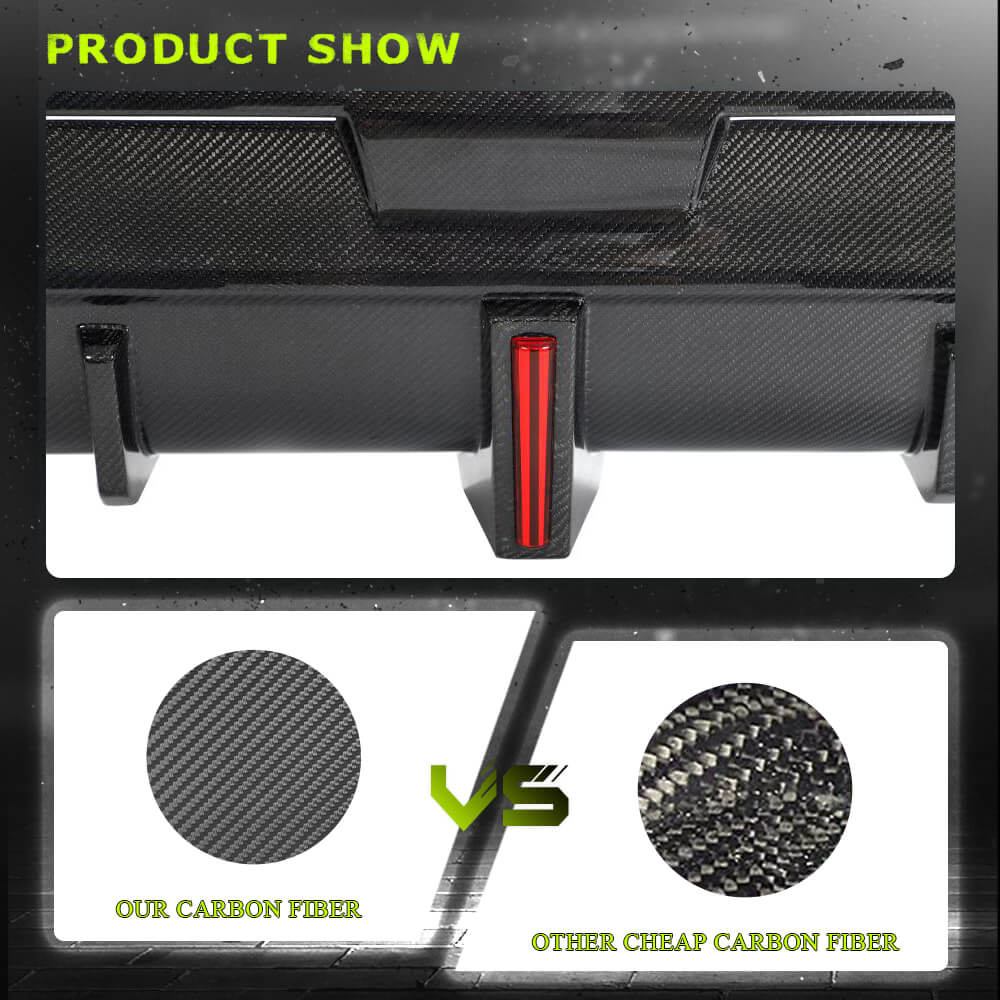 Rear Bumper Diffuser Carbon Fiber V3 (M Sport) for BMW 2 Series G42 2021- - image 3