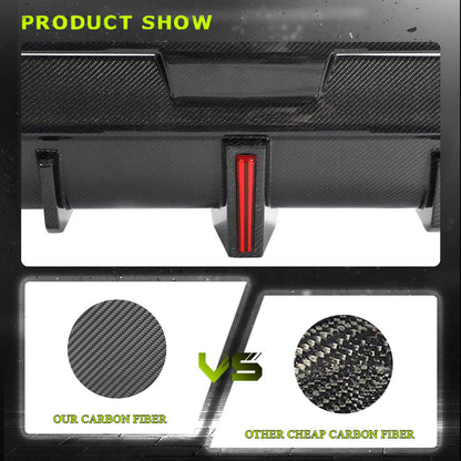 Rear Bumper Diffuser Carbon Fiber V3 (M Sport) for BMW 2 Series G42 2021- - image 3
