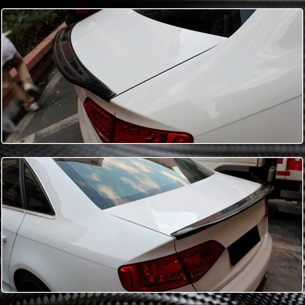 Spoiler V1 (for Base 2007-2011, Carbon) for Audi A4 B8 2007-2015 - image 3