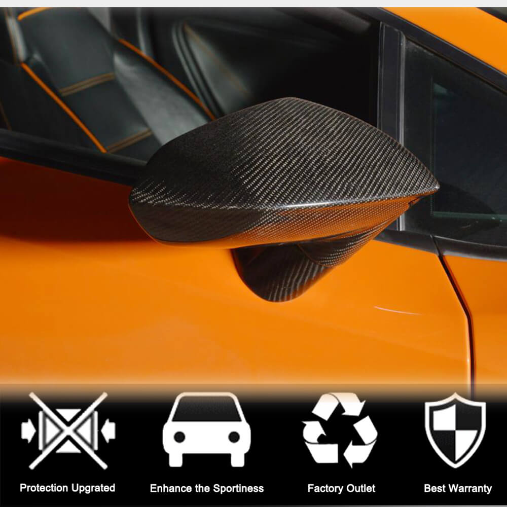 Mirror Covers Pair Carbon Fiber for Lamborghini Gallardo - image 3