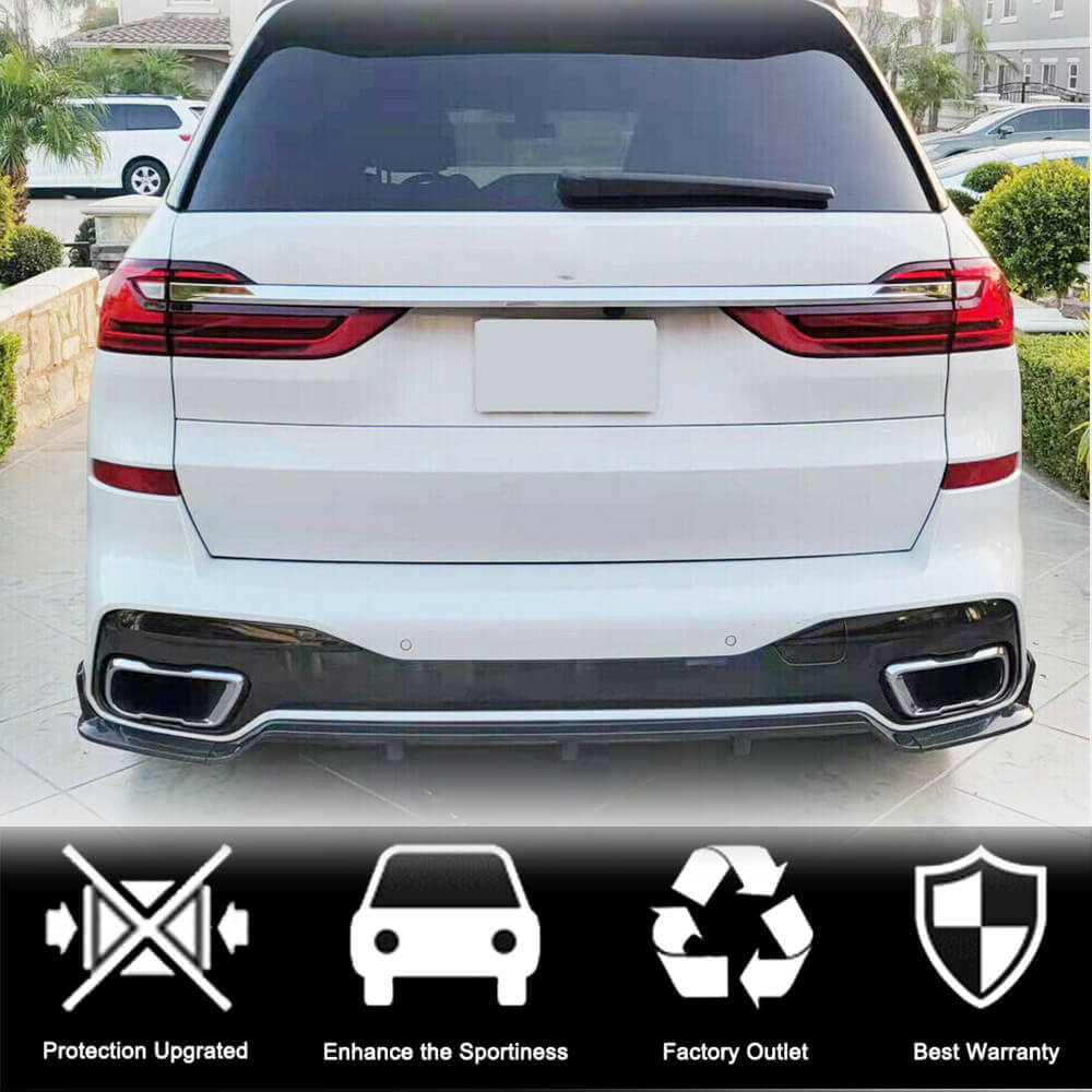 Rear Bumper Diffuser Carbon Fiber V1 (M-Sport) for BMW X7 G07 2019 - image 10