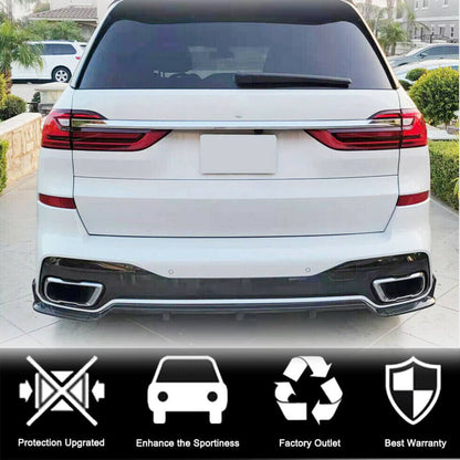 Rear Bumper Diffuser Carbon Fiber V1 (M-Sport) for BMW X7 G07 2019 - image 10