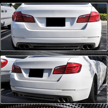 Rear Bumper Diffuser for F10 Base 2010-2013, Carbon for BMW 5 Series F-10/11/07 2010-2016 - image 3