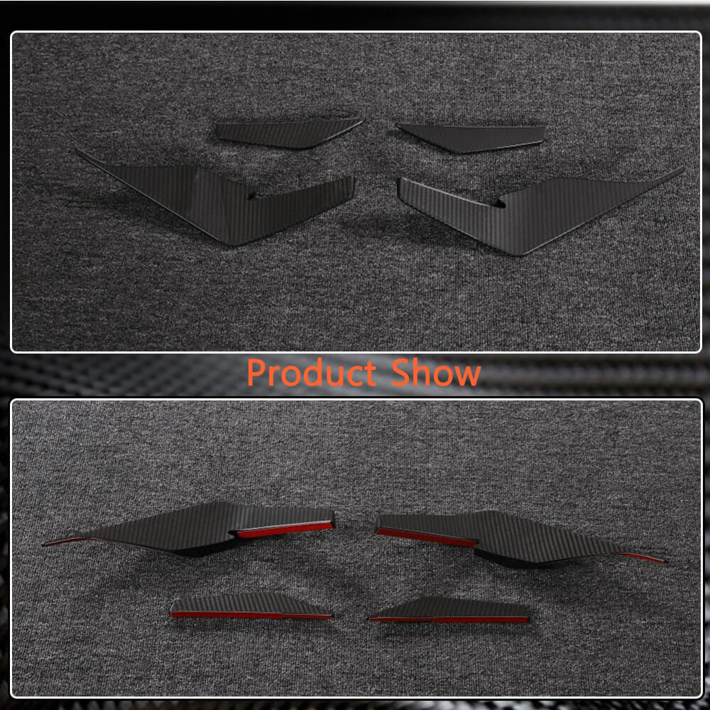 Front Bumper Extensions V2 (2023+, Carbon) for Audi R8 2015- - image 3