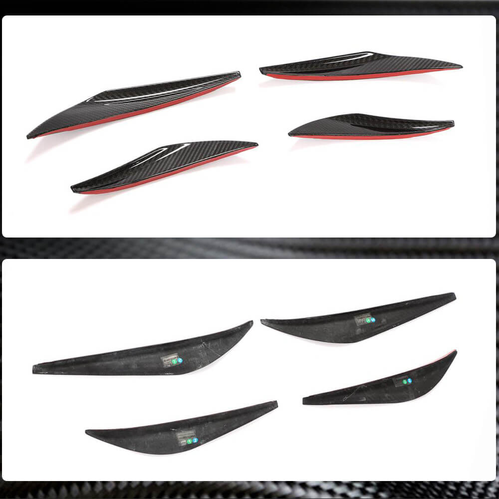 Covers on the front bumper V1 (for GT3 (RS) 2017-2019, Carbon) for Porsche 911 2012-2018 - image 3