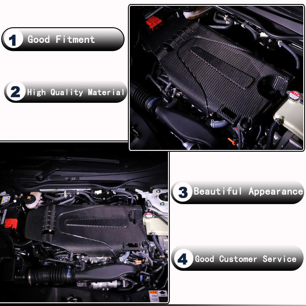 Engine cover (Carbon) for Honda Civic Sedan X 2016-2021 - image 3