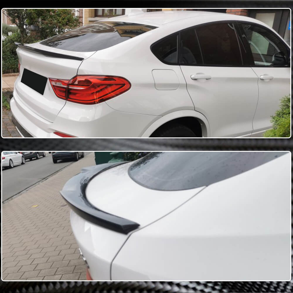 Rear Trunk Spoiler Carbon Fiber V4 for BMW X4 F-26 2014-2018 - image 3