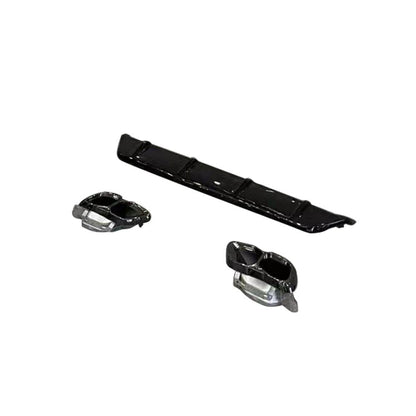 Rear Bumper Diffuser with Tail Pipe Tips Glossy Black ABS (2023+) for BMW X6 G06 2019- - image 3