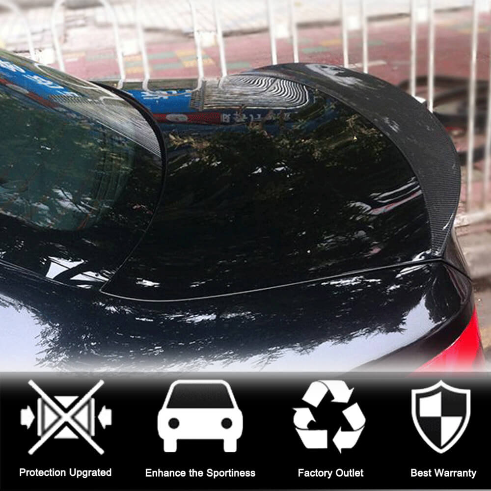 Rear Trunk Spoiler Carbon Fiber V2 (Coupe) for BMW 1 series E81/82/87/88 2004-2011 - image 3