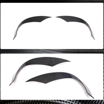 Carbon Front Bumper Covers (for Base 2016-2020) for Mercedes SLK R172 2011-2016 - image 3