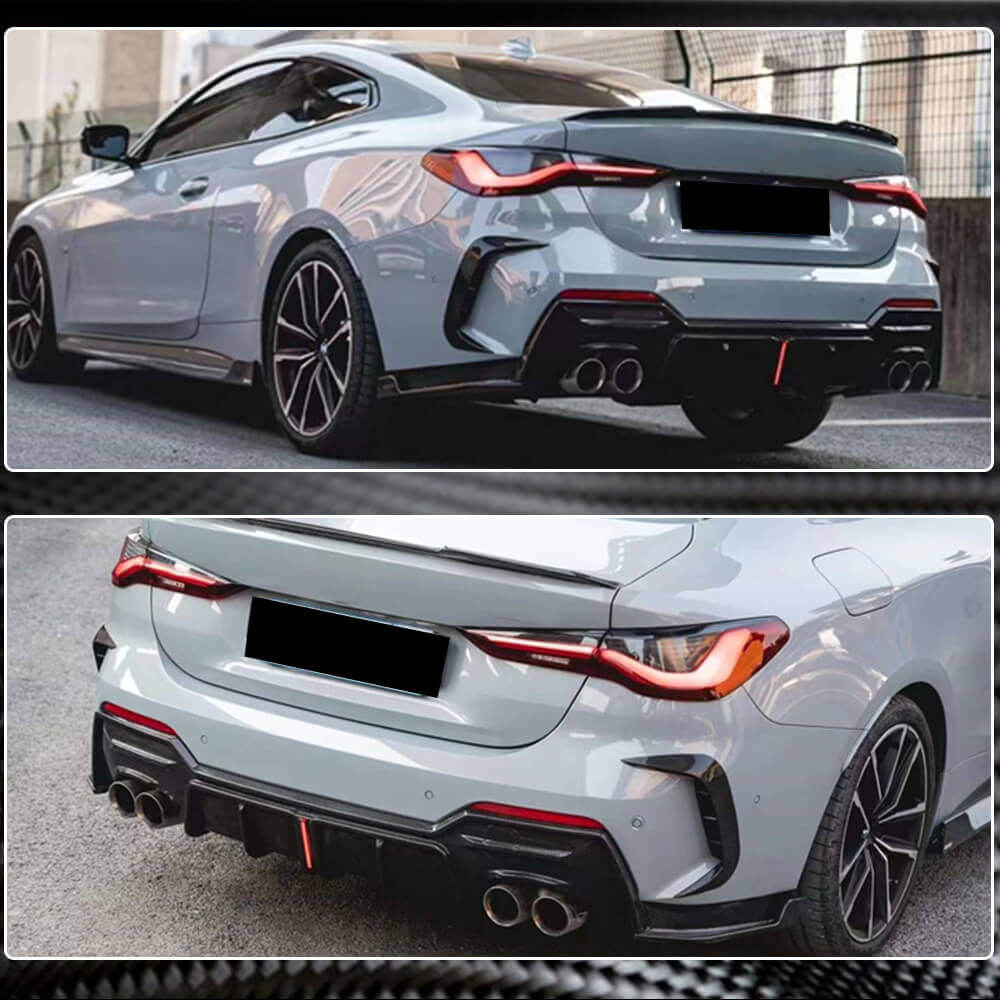 Rear Bumper Diffuser Carbon Fiber V3 (M-Sport) for BMW 4 series G22/23/26 2020- - image 3