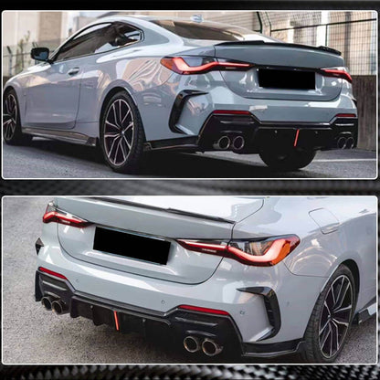 Rear Bumper Diffuser Carbon Fiber V3 (M-Sport) for BMW 4 series G22/23/26 2020- - image 3