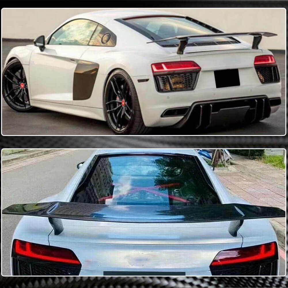 Rear Trunk Spoiler Dry Carbon Fiber for Audi R8 2015- - image 3