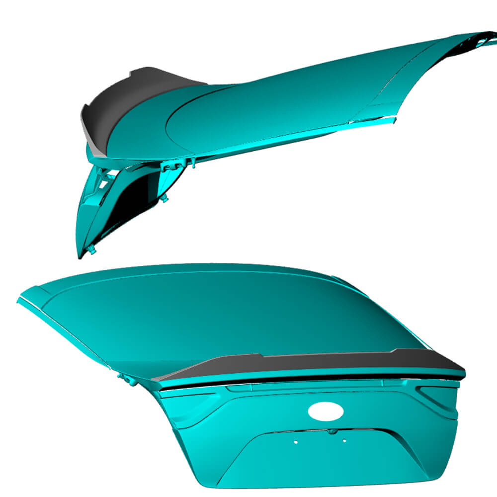 Spoiler V1 (Carbon) for Kia Stinger - image 3