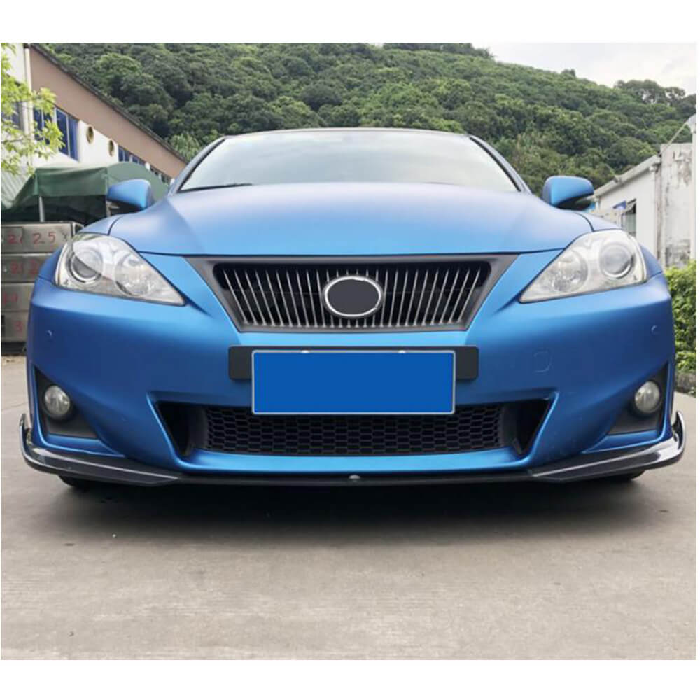 Front Bumper Lip Spoiler (for Base 2011-2013, Carbon) for Lexus IS 2005-2013 - image 3