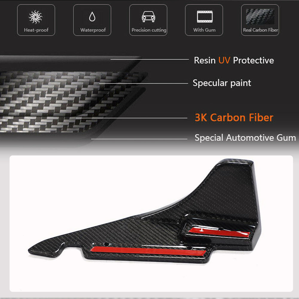 Covers on the rear bumper V1 (Carbon) for Subaru BRZ 2021- - image 3