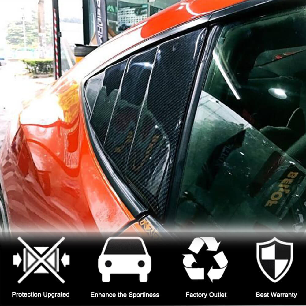 Carbon Rear Window Covers for Subaru BRZ 2012-2021 - image 3