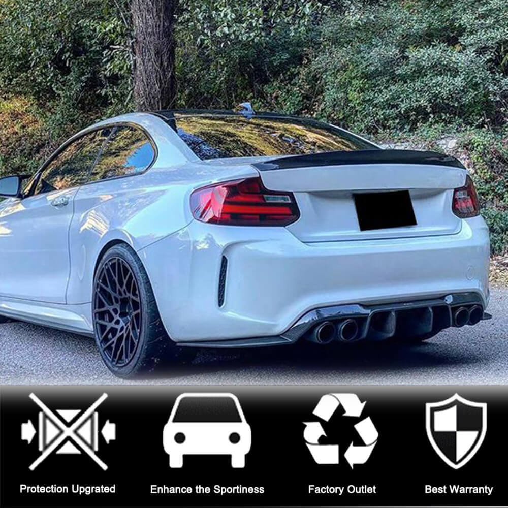 Rear Diffuser V1 for F87 M2/M2C, Carbon for BMW 2 Series F22/F23 2014-2021 - image 3