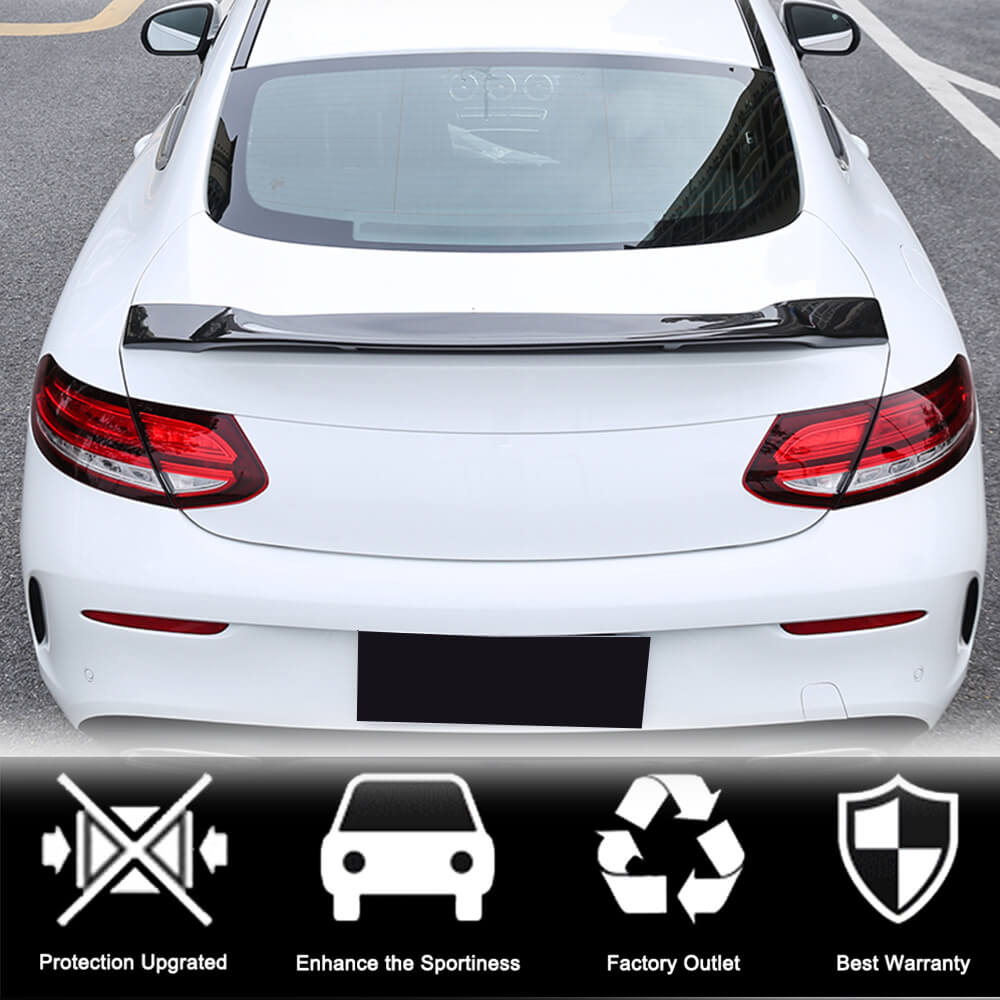 Spoiler V1 Coupe 2015-2019 Carbon for Mercedes C-сlass W205 2014-2021 - image 3