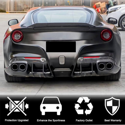 Rear bumper diffuser (2012-2014, Carbon) for Ferrari F12 Berlinetta - image 3