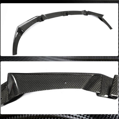 Front Bumper Lip Spoiler (for F98 2018-2021, Carbon) for BMW X4 G02 2018- - image 3