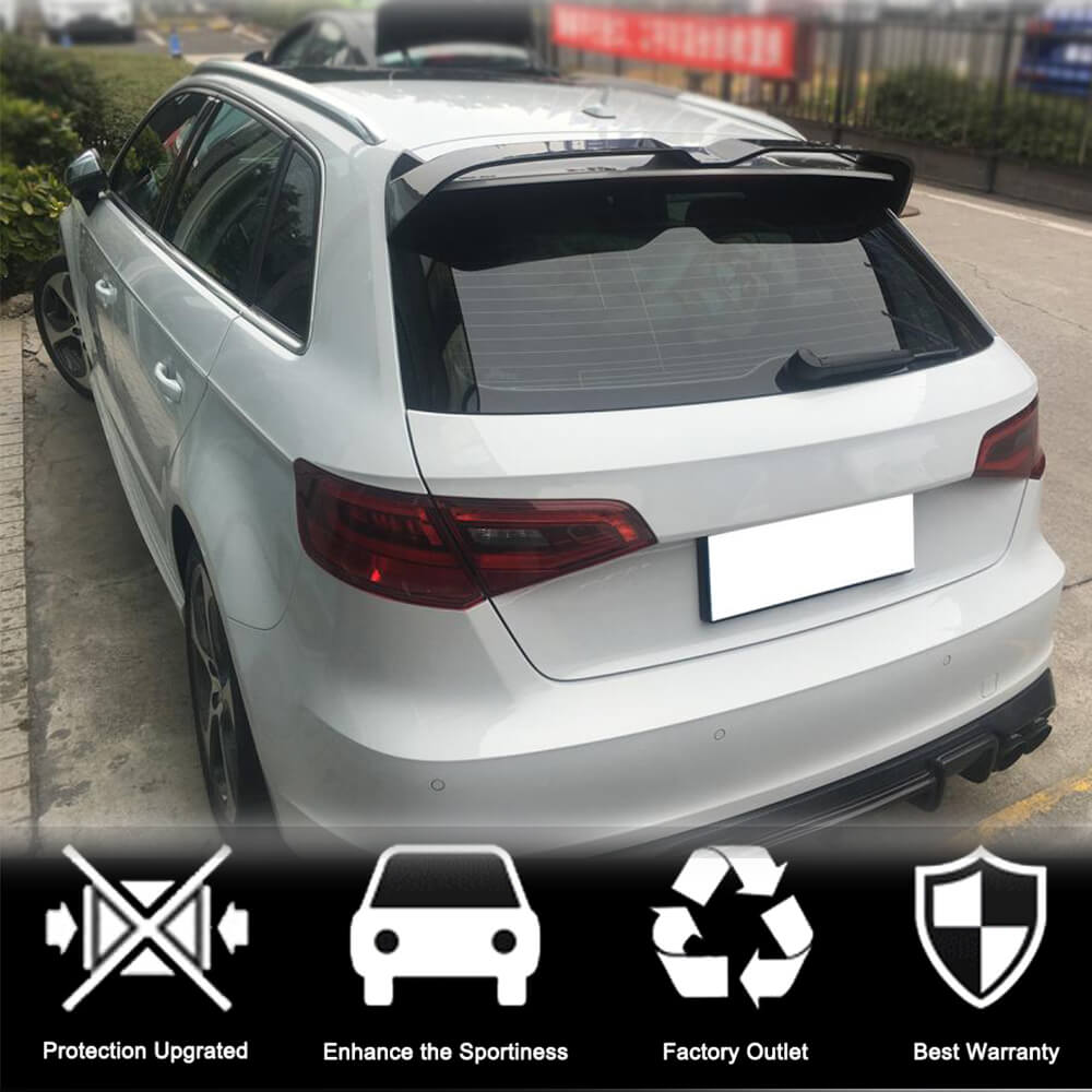 Spoiler V1 (for S-Line HB, Carbon) for Audi A3 2012-2020 - image 3