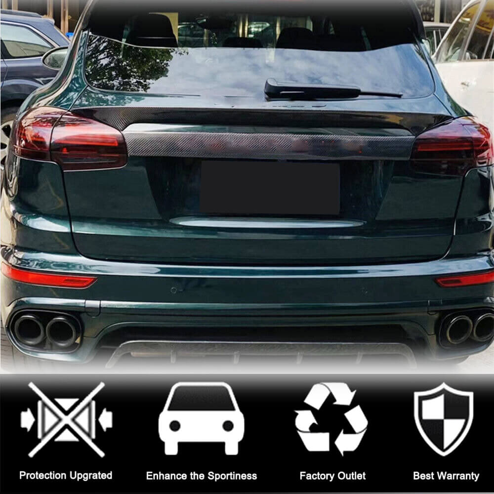 Lower spoiler (2015-2018, Carbon) for Porsche Cayenne 2010-2017 - image 3