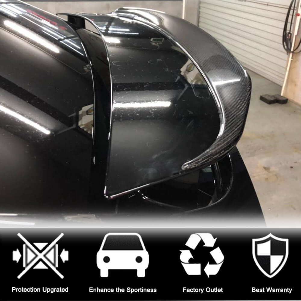 Rear Trunk Spoiler Carbon Fiber V3 (2016-2023) for Tesla Model X - image 3