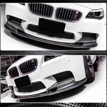 Front Bumper Lip Carbon Fiber V2 (for M5) for BMW 5 series F-10/11/07 2010-2016 - image 3