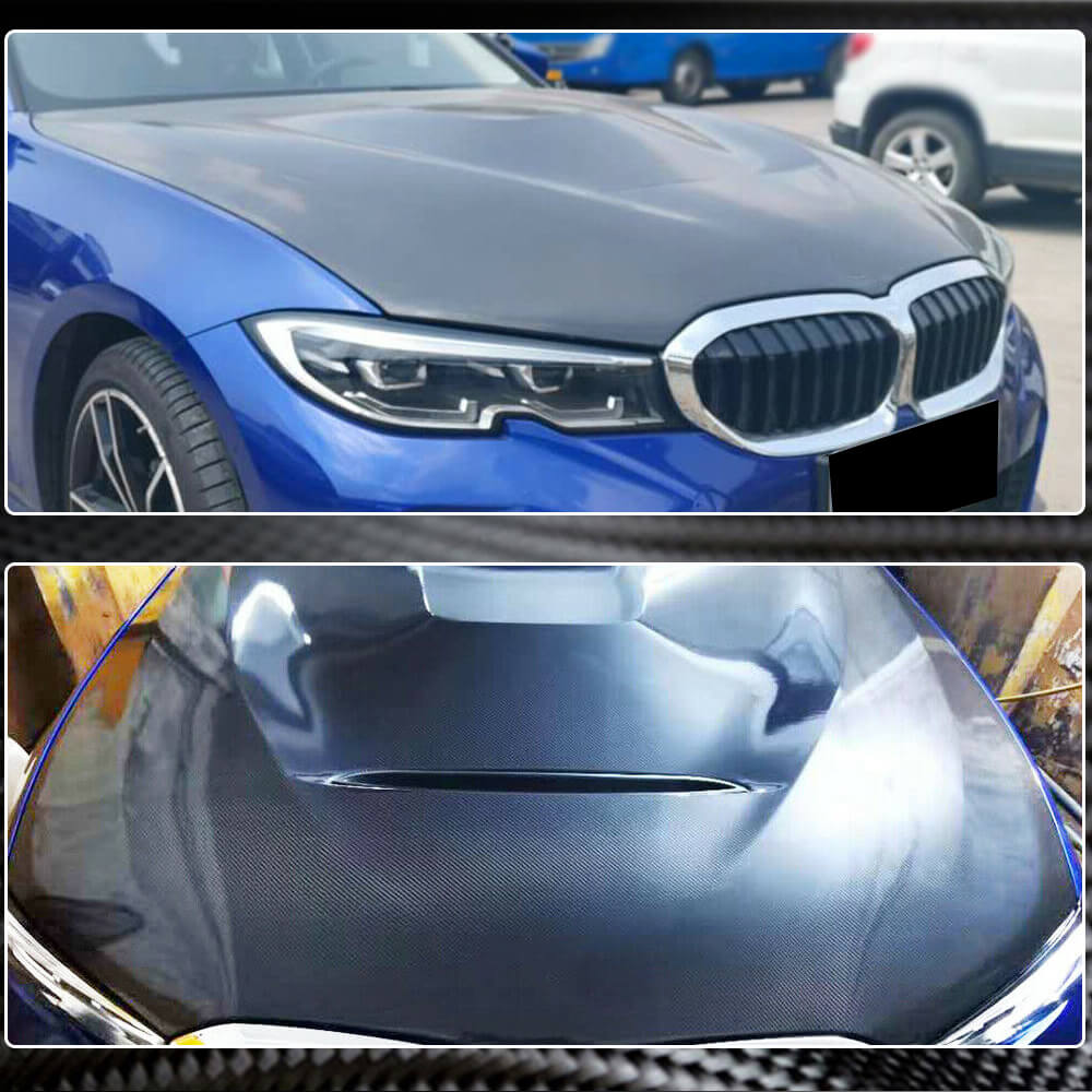 Engine Bonnet Hood Cover Carbon Fiber (2017-2020) for BMW 3 series G20/21 2018- - image 3