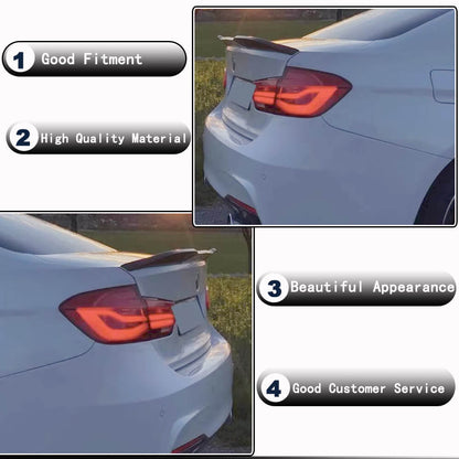 Rear Trunk Spoiler Dry Carbon Fiber V8 (SD) for BMW 3 series F-30/31/34 2012-2019 - image 3
