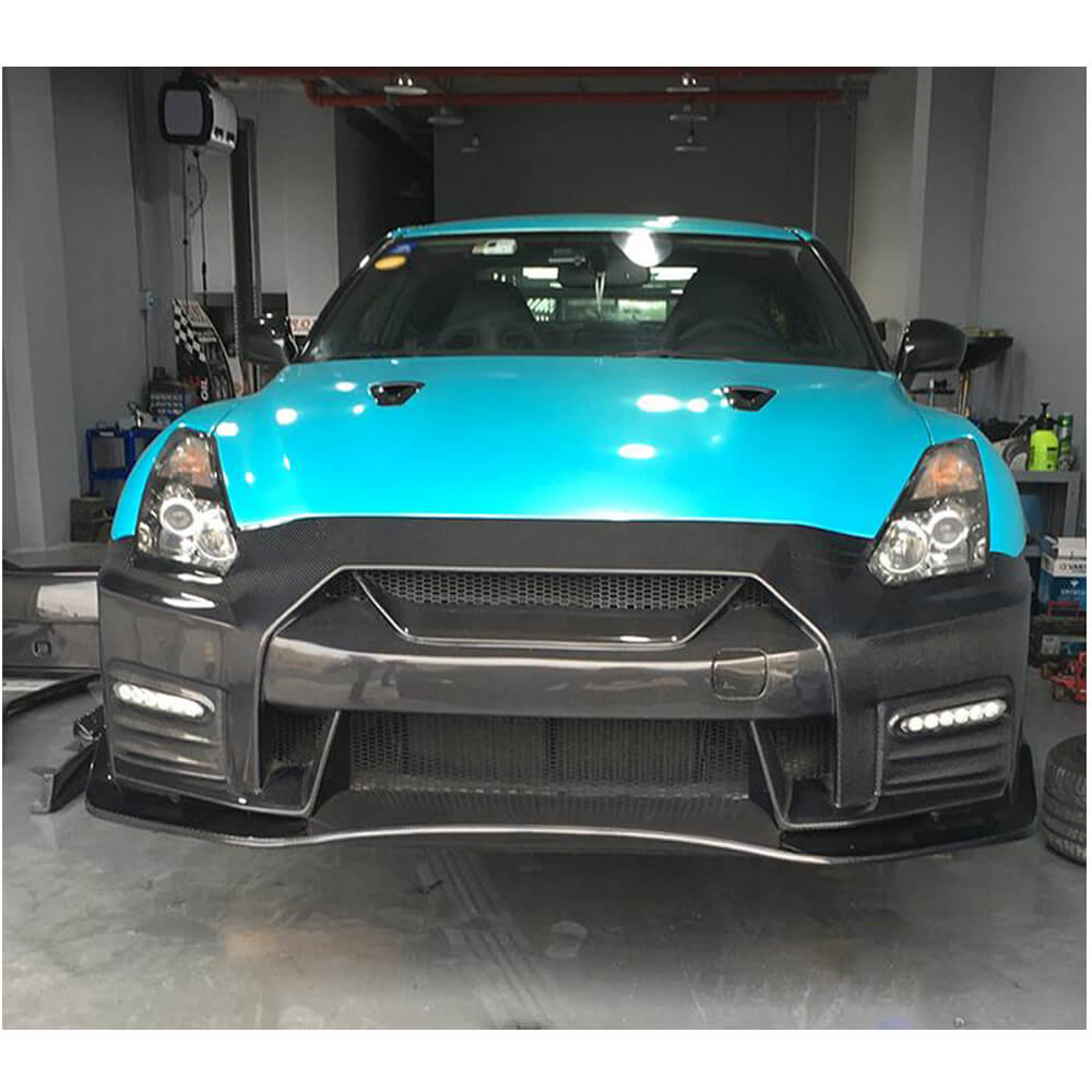 Front Bumper (2009-2015, Carbon) for Nissan GT-R 2008-2025 - image 3