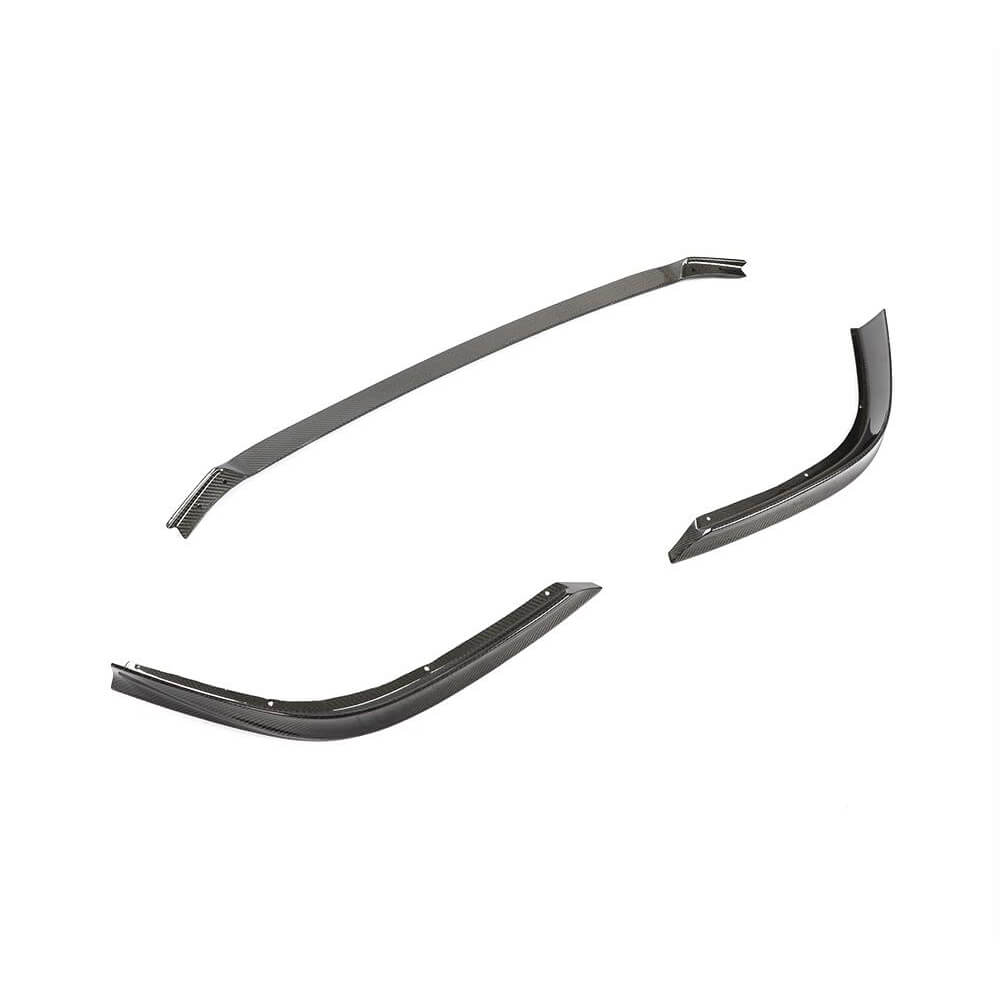 Front Bumper Lip Spoiler (for Base/F-Sport 2018-2020, Carbon) for Lexus ES 2018- - image 3