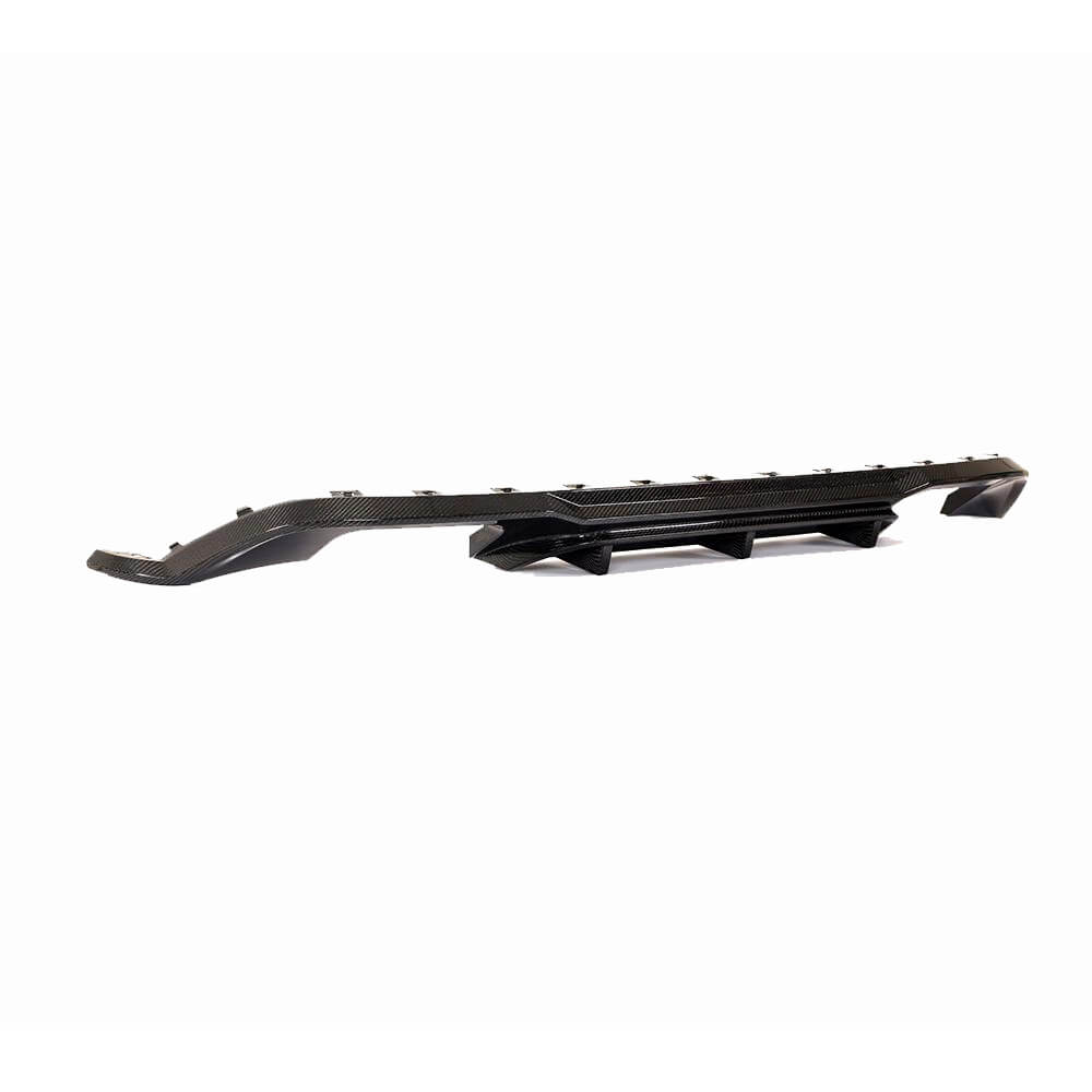 Rear Bumper Diffuser (for Base/GTI HB 2017-2020, Carbon) for Volkswagen Golf 7/E-Golf 2012-2020 - image 3