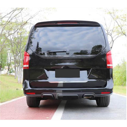 Rear bumper diffuser V3 (for V-Class 2014-2019, Carbon) for Mercedes Vito / V-class W447 2014↗ year - image 3