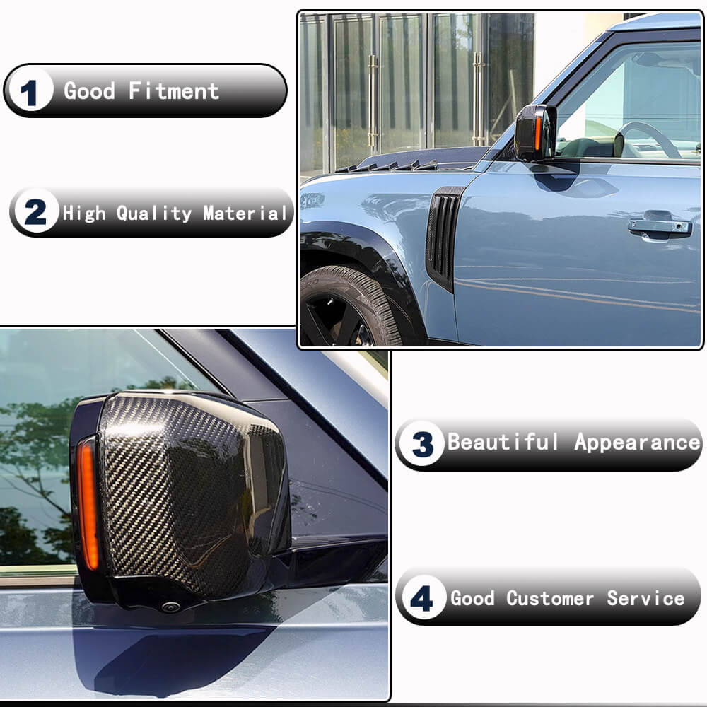 Mirror Covers (Carbon) for Land Rover Defender 2019- - image 3