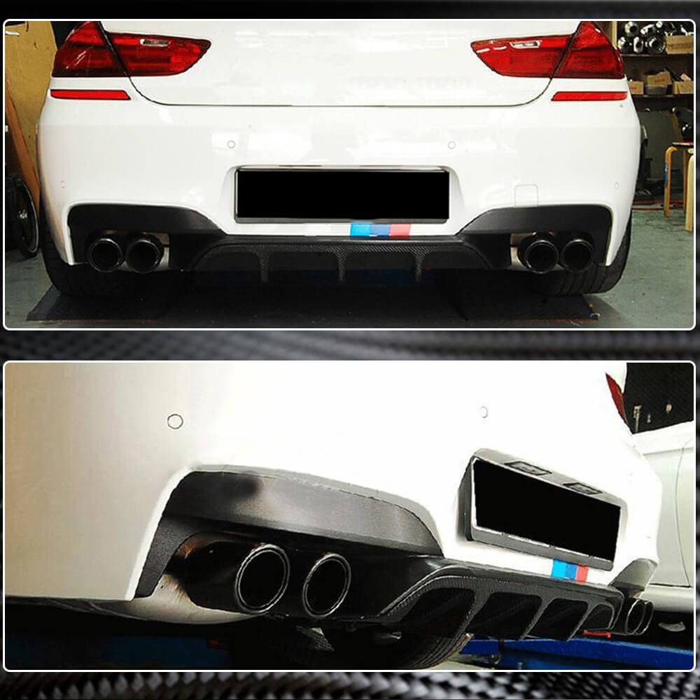 Rear Bumper Diffuser V2 (for M6, Carbon) for BMW 6 Series F12/F13/F06 2011-2018 - image 3
