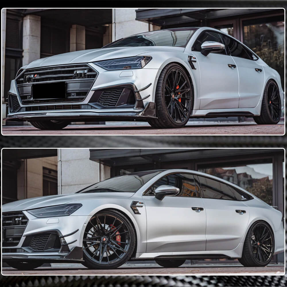 Wing covers (2018-2022, Dry Carbon) for Audi A7 2018- - image 3