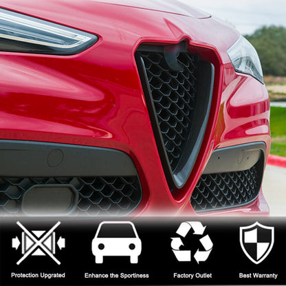 Radiator grille trim (2017-2023, Dry carbon) for Alfa Romeo Stelvio - image 6