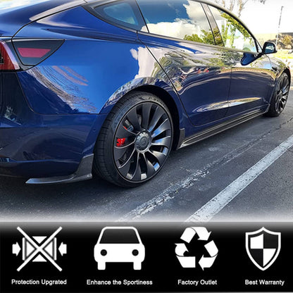 Door Sill Covers V4 (2017-2023, Carbon) for Tesla Model 3 2017- - image 3
