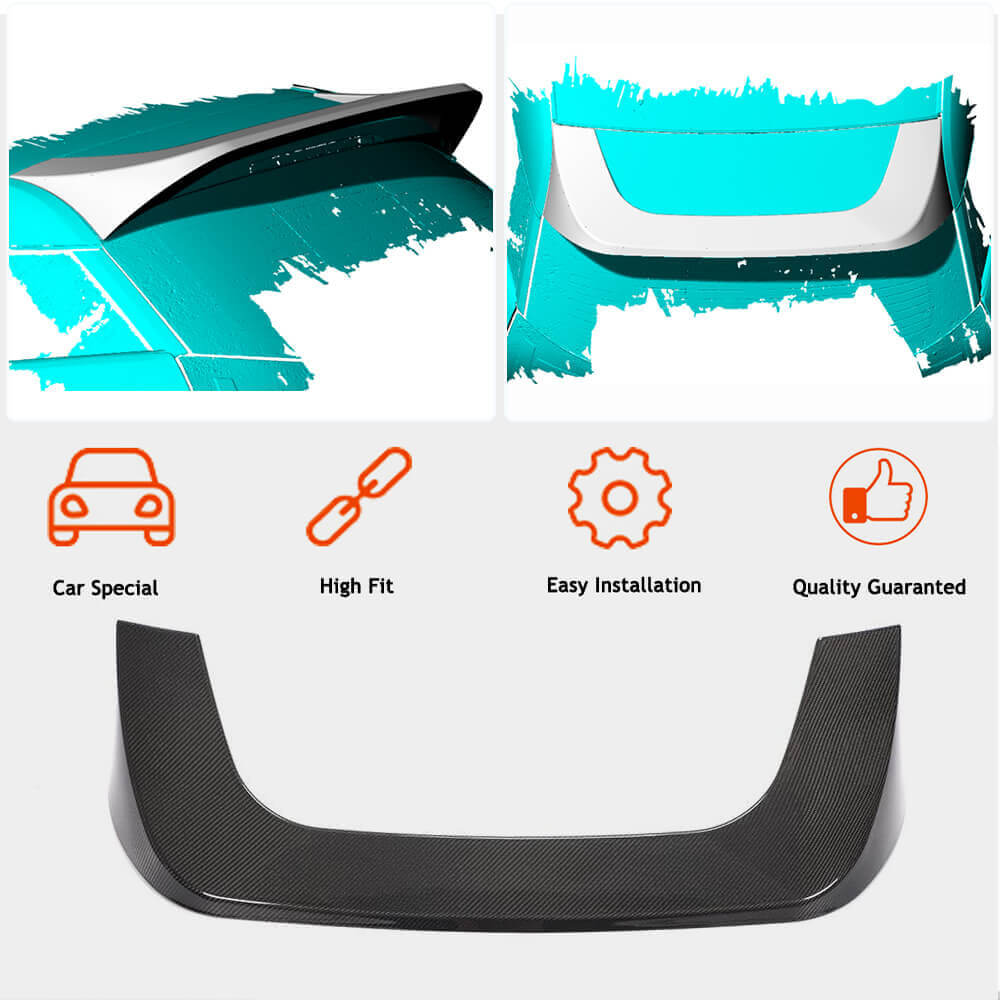 Rear Roof Spoiler Carbon Fiber V1 for BMW I3 2013-2022 - image 3