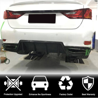 Rear bumper diffuser (for F-Sport 2011-2015, Carbon) for Lexus GS 2011-2020 - image 3