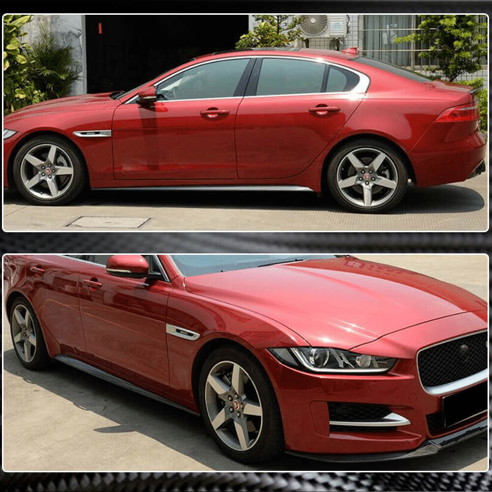Side Skirts (2015-2019, Carbon) for Jaguar XE 2016- - image 3