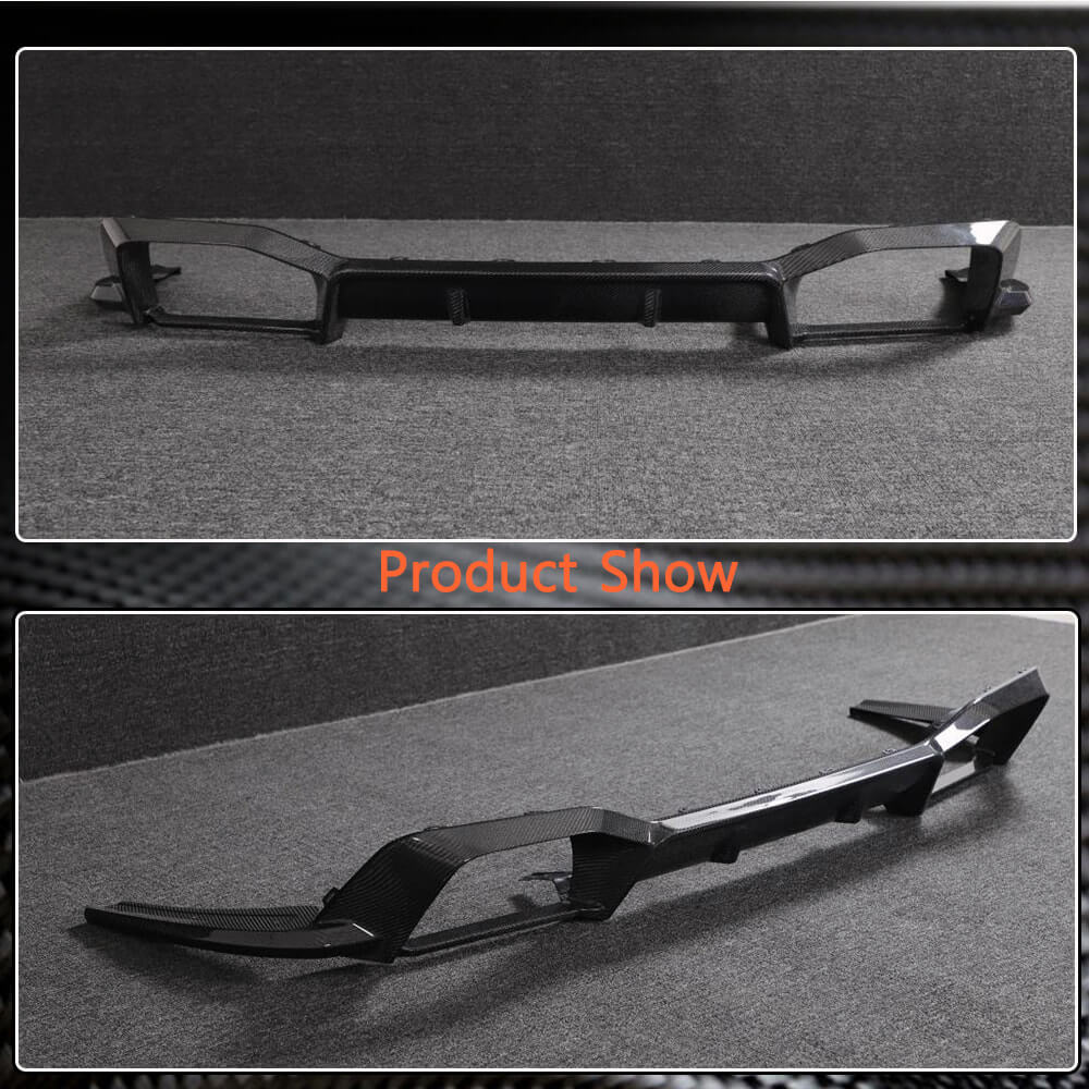 Rear Bumper Diffuser (for F98 2018-2021, Carbon) for BMW X4 G02 2018- - image 3